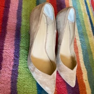 Beige Suede Pumps by BCBG